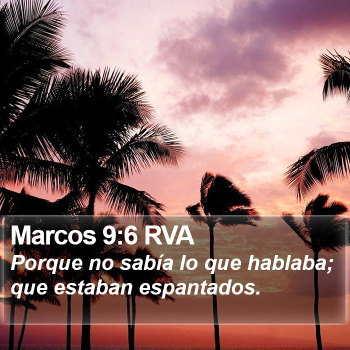 Marcos 9:6 RVA Bible Study