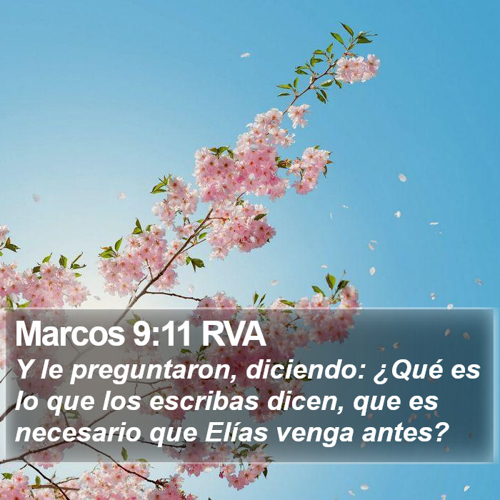 Marcos 9:11 RVA Bible Study