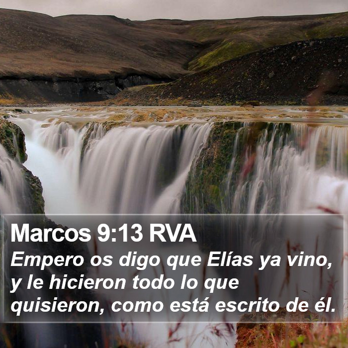 Marcos 9:13 RVA Bible Study