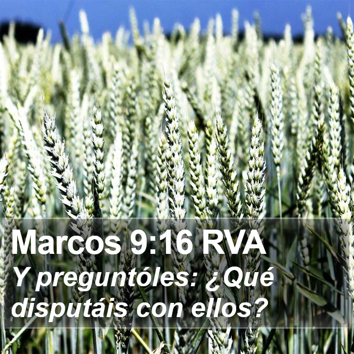 Marcos 9:16 RVA Bible Study