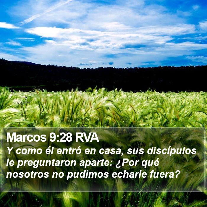 Marcos 9:28 RVA Bible Study