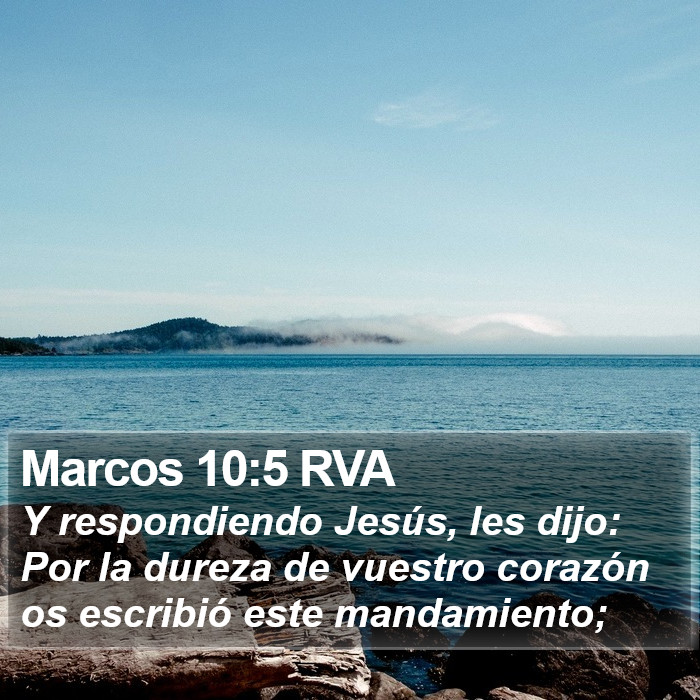 Marcos 10:5 RVA Bible Study