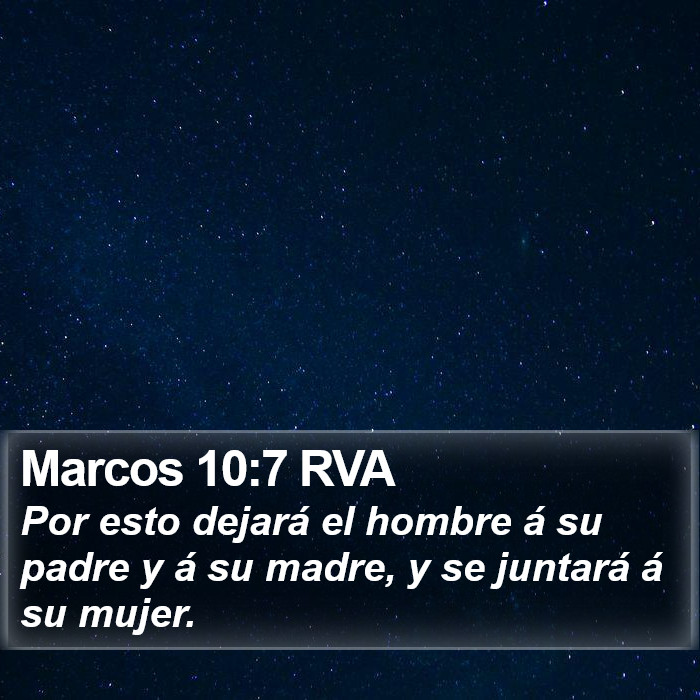 Marcos 10:7 RVA Bible Study
