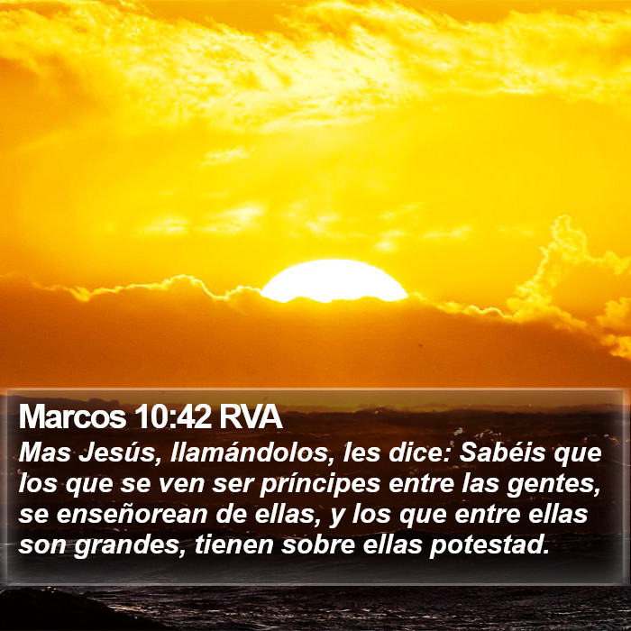 Marcos 10:42 RVA Bible Study