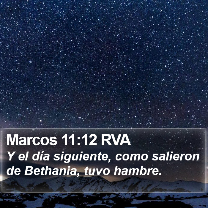 Marcos 11:12 RVA Bible Study