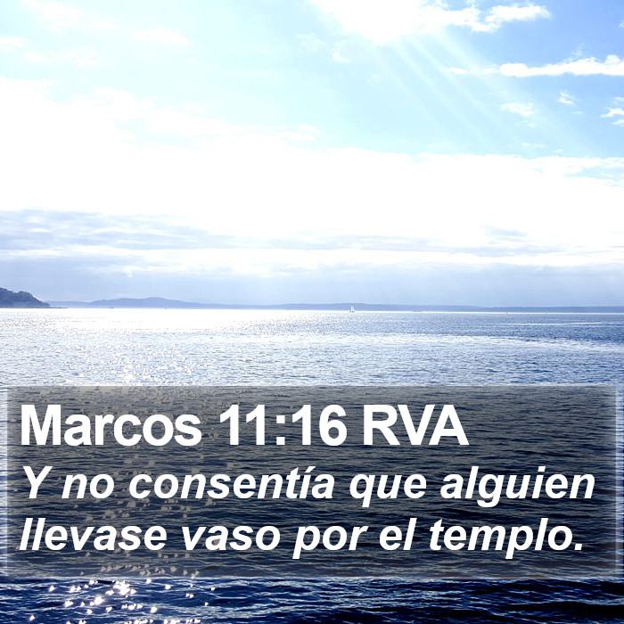 Marcos 11:16 RVA Bible Study