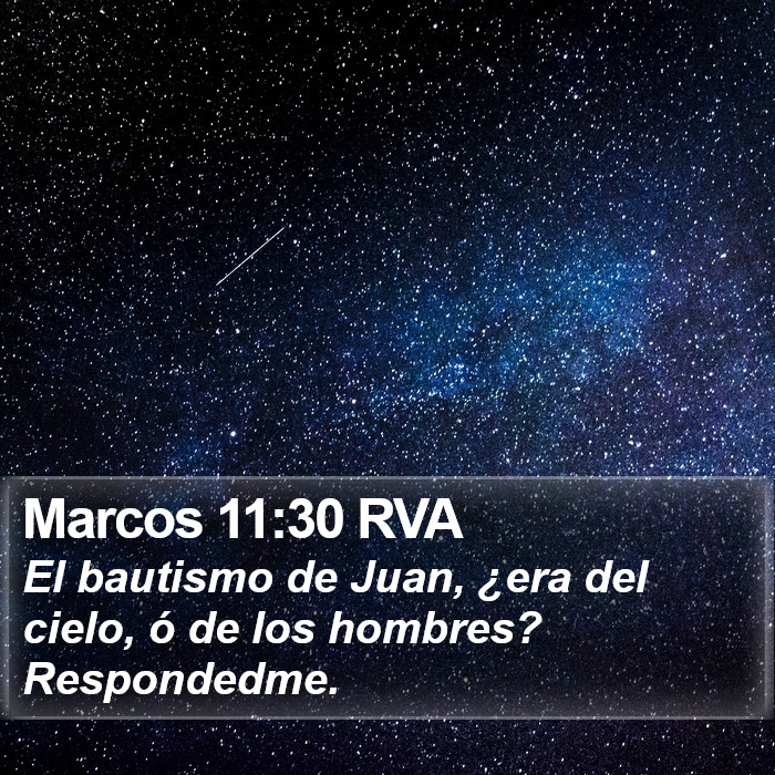 Marcos 11:30 RVA Bible Study