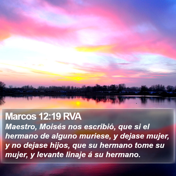 Marcos 12:19 RVA Bible Study