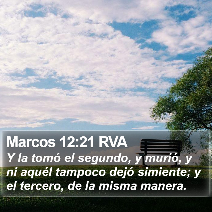 Marcos 12:21 RVA Bible Study