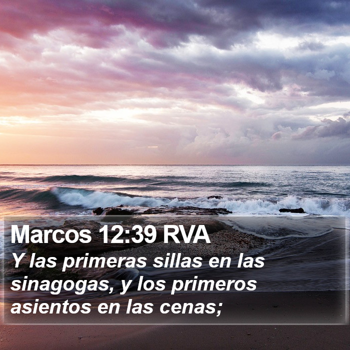 Marcos 12:39 RVA Bible Study