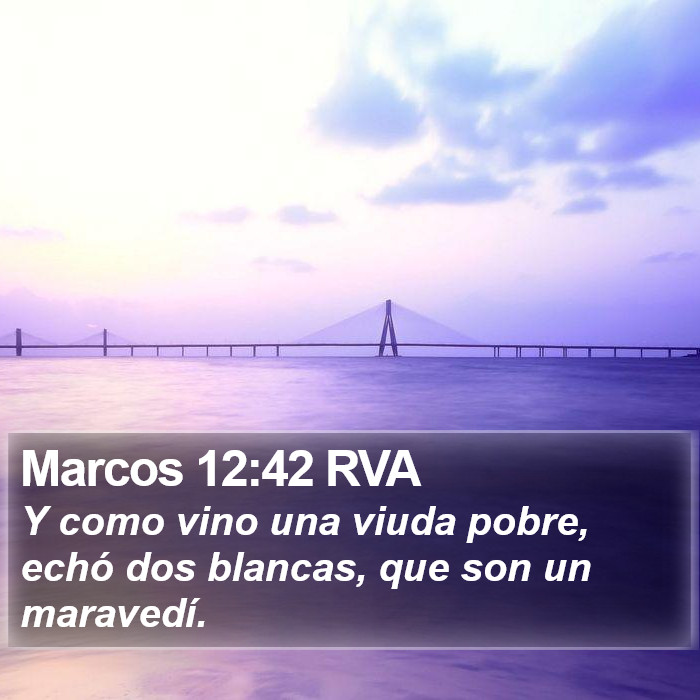 Marcos 12:42 RVA Bible Study