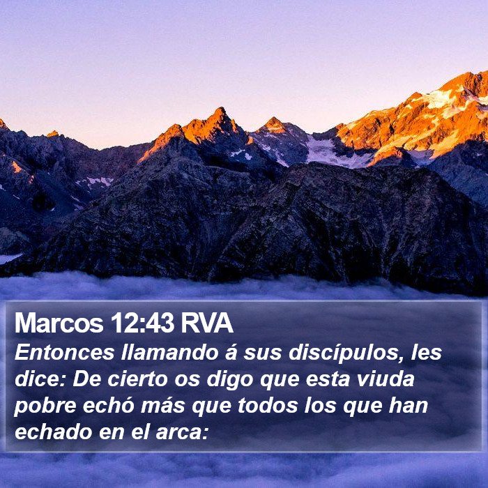 Marcos 12:43 RVA Bible Study