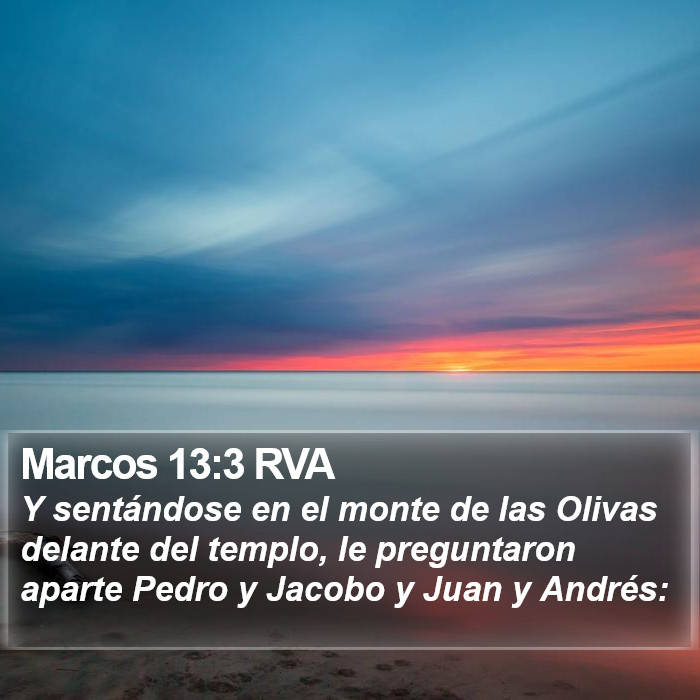 Marcos 13:3 RVA Bible Study