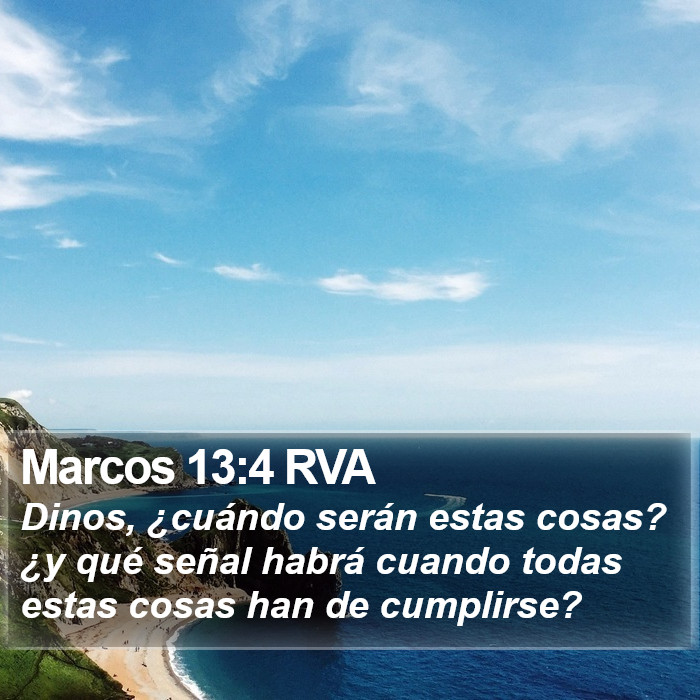 Marcos 13:4 RVA Bible Study