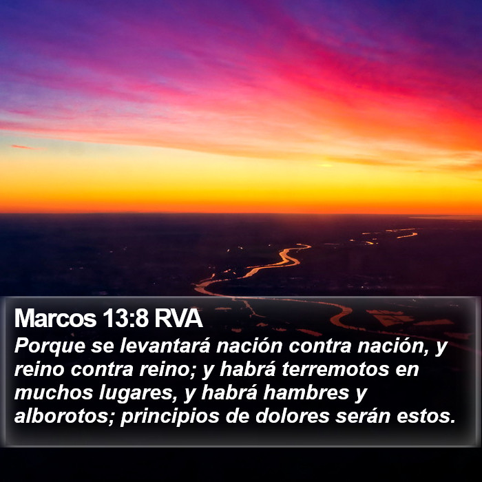 Marcos 13:8 RVA Bible Study