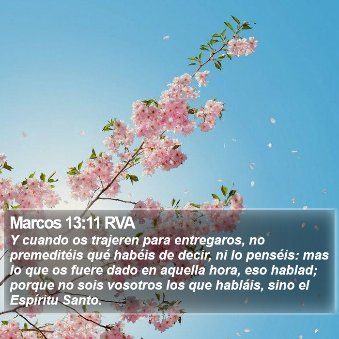 Marcos 13:11 RVA Bible Study