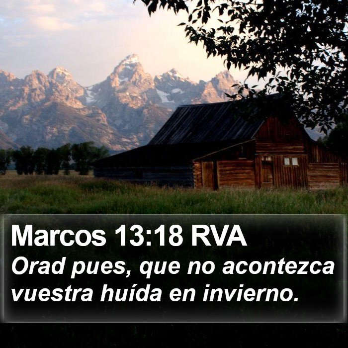 Marcos 13:18 RVA Bible Study