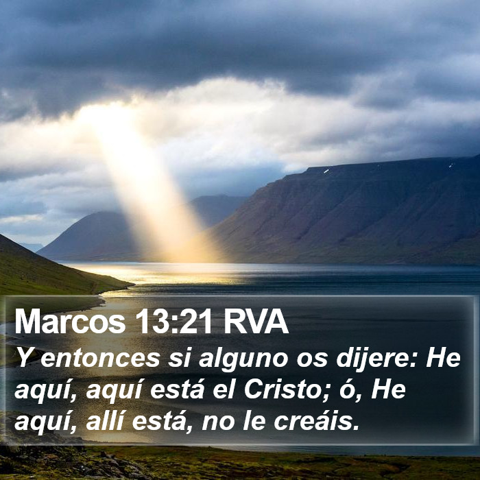 Marcos 13:21 RVA Bible Study