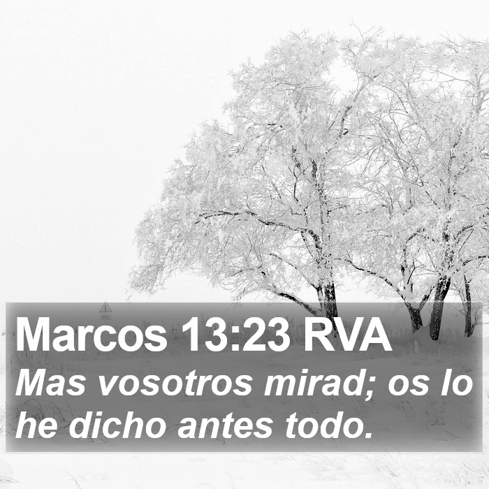 Marcos 13:23 RVA Bible Study