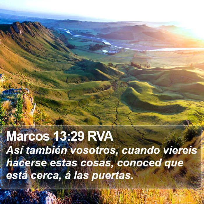 Marcos 13:29 RVA Bible Study