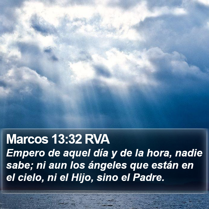 Marcos 13:32 RVA Bible Study