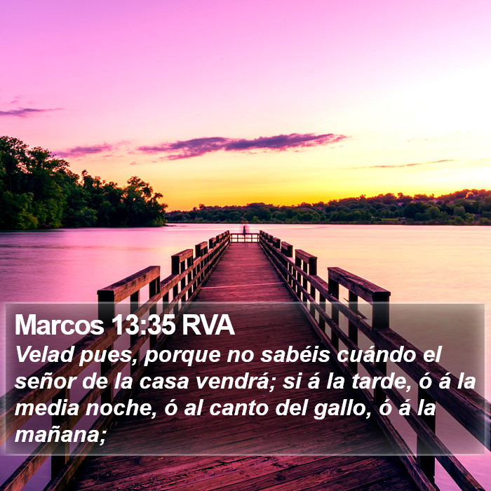 Marcos 13:35 RVA Bible Study