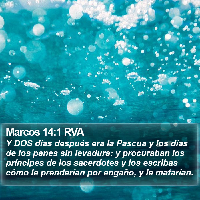 Marcos 14:1 RVA Bible Study