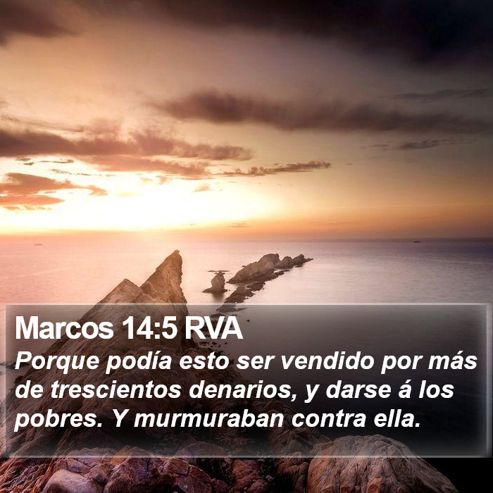 Marcos 14:5 RVA Bible Study