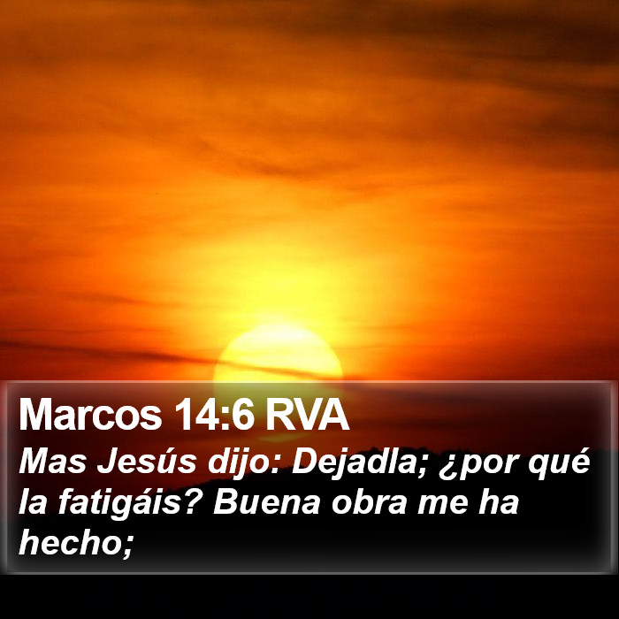 Marcos 14:6 RVA Bible Study