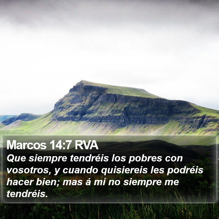 Marcos 14:7 RVA Bible Study