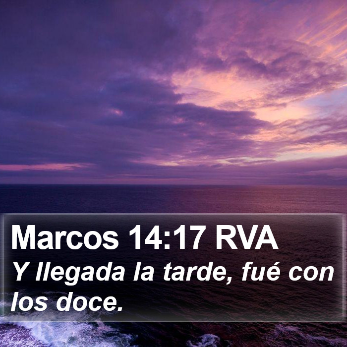 Marcos 14:17 RVA Bible Study