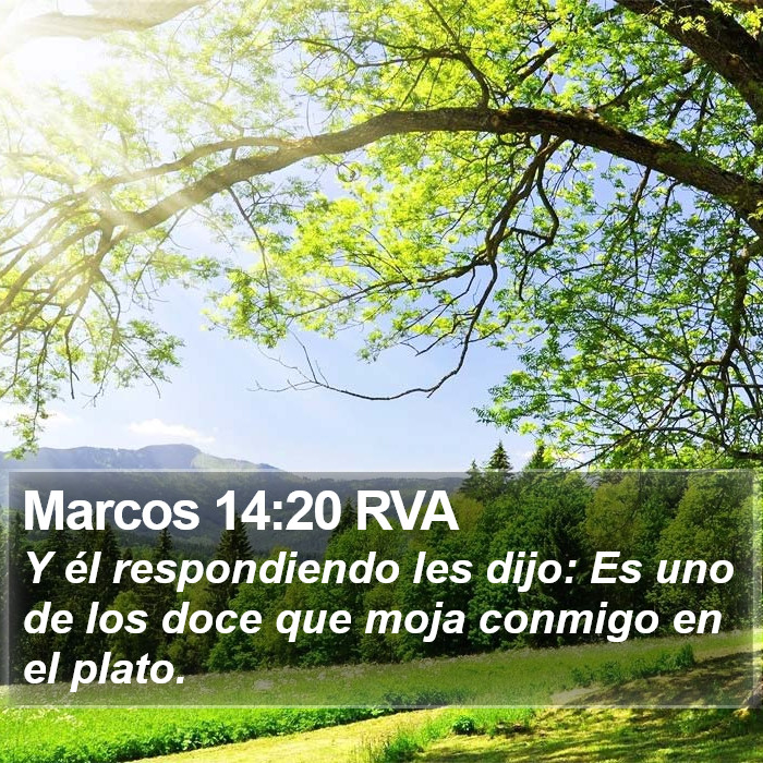 Marcos 14:20 RVA Bible Study