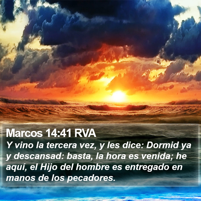 Marcos 14:41 RVA Bible Study