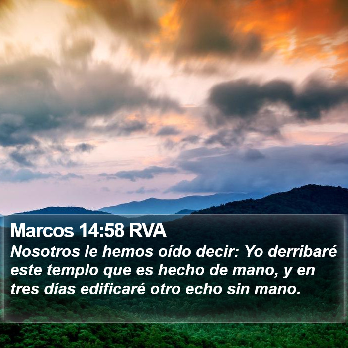 Marcos 14:58 RVA Bible Study