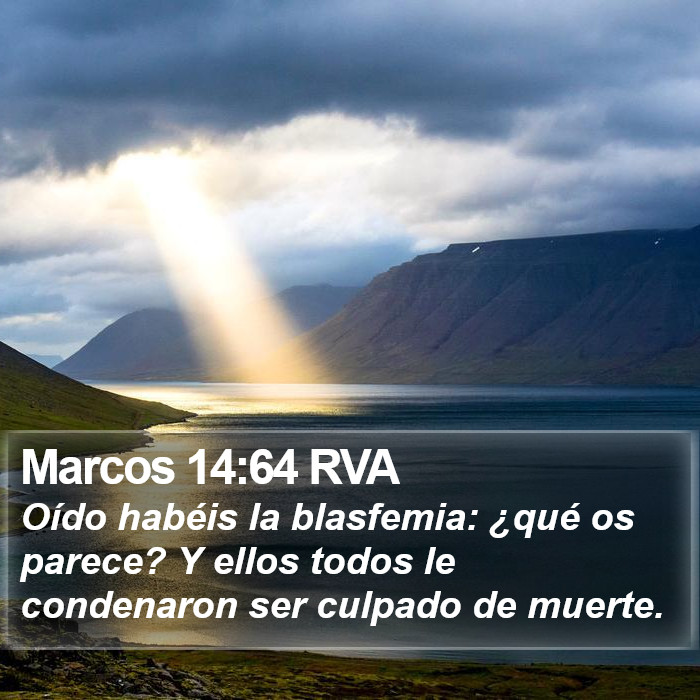 Marcos 14:64 RVA Bible Study