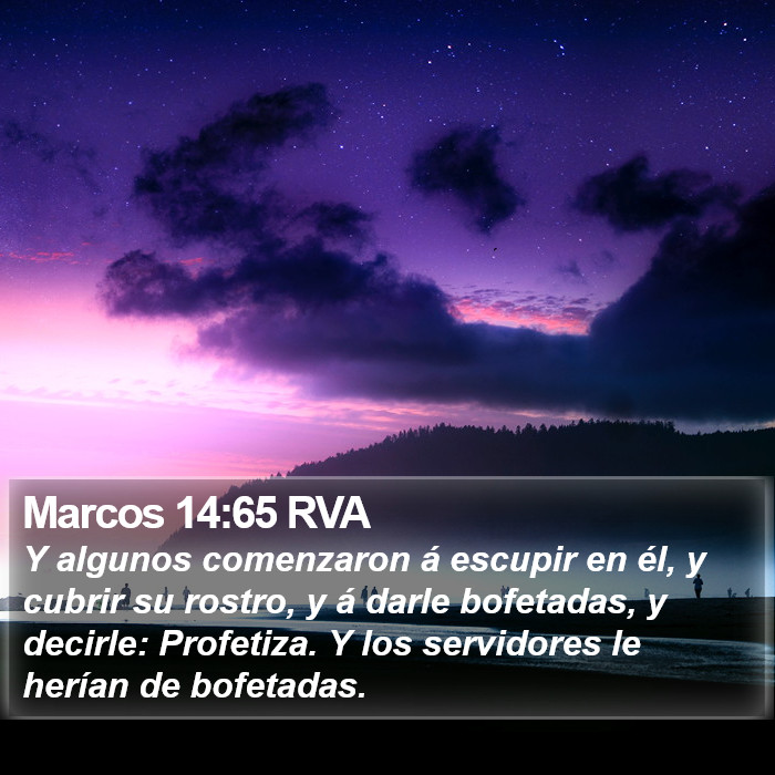 Marcos 14:65 RVA Bible Study