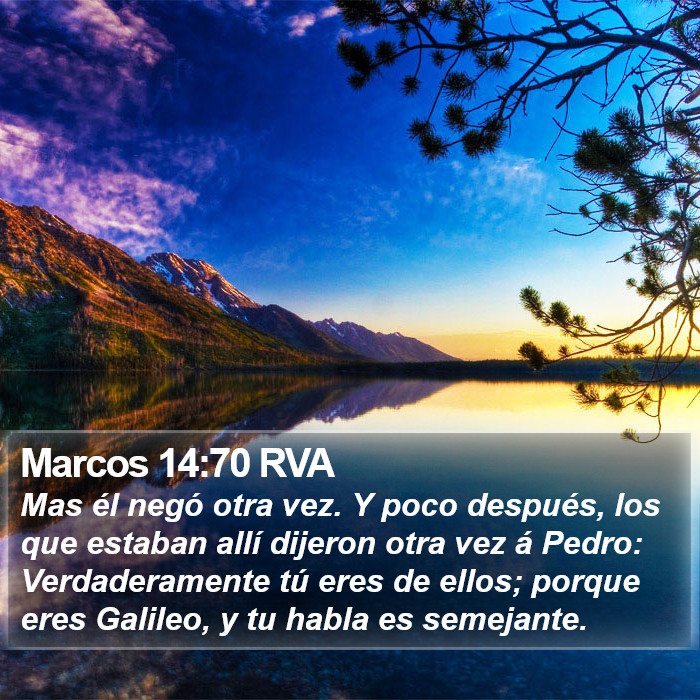 Marcos 14:70 RVA Bible Study