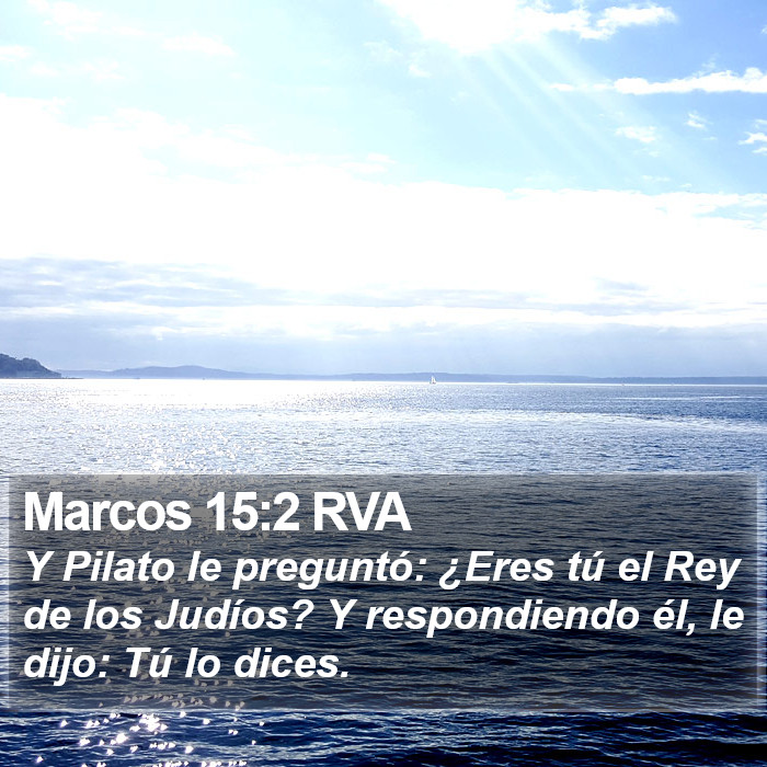 Marcos 15:2 RVA Bible Study