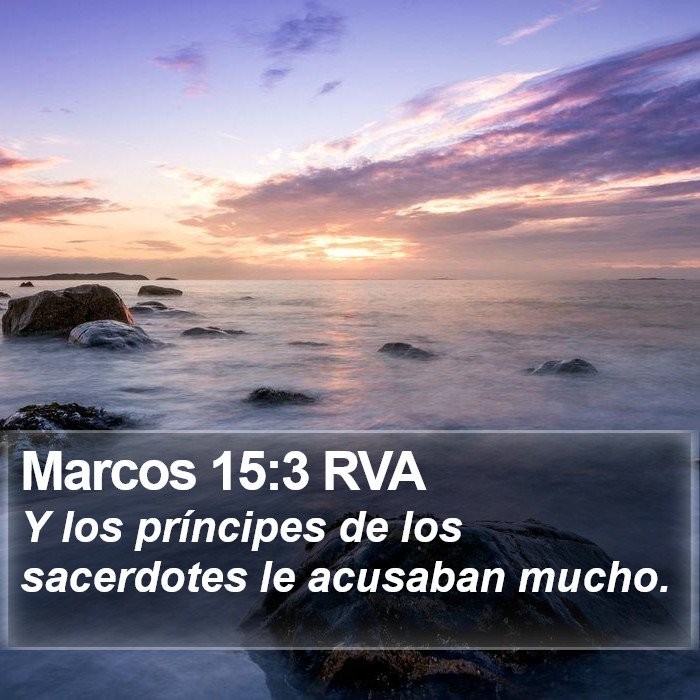 Marcos 15:3 RVA Bible Study