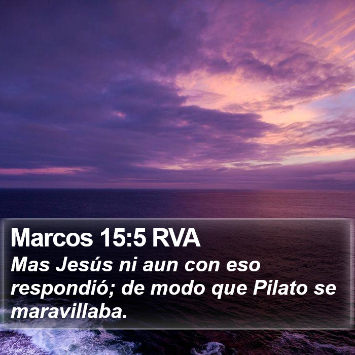 Marcos 15:5 RVA Bible Study