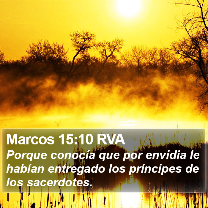 Marcos 15:10 RVA Bible Study