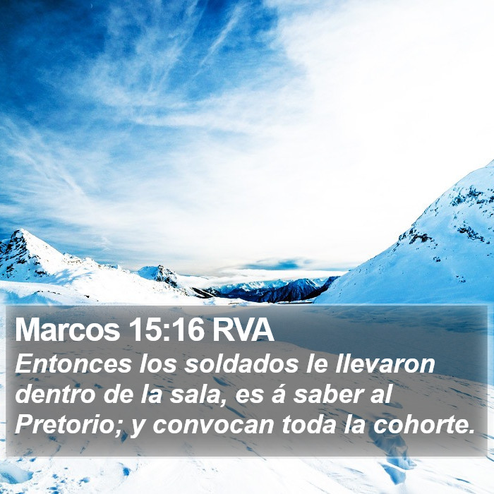 Marcos 15:16 RVA Bible Study