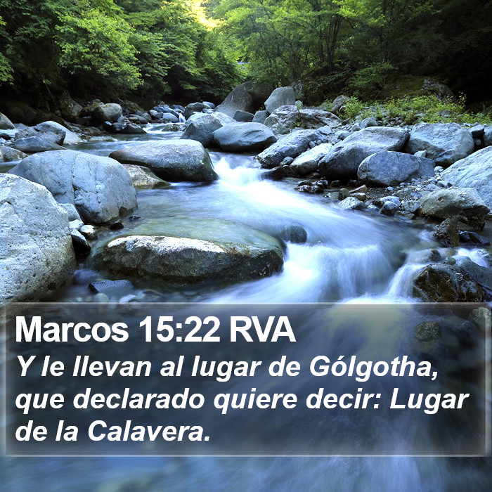 Marcos 15:22 RVA Bible Study