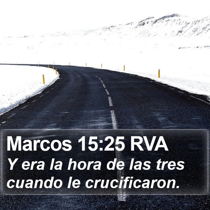 Marcos 15:25 RVA Bible Study