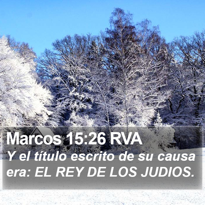 Marcos 15:26 RVA Bible Study