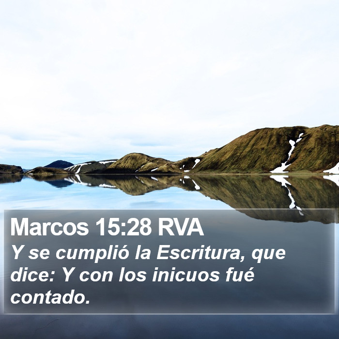 Marcos 15:28 RVA Bible Study