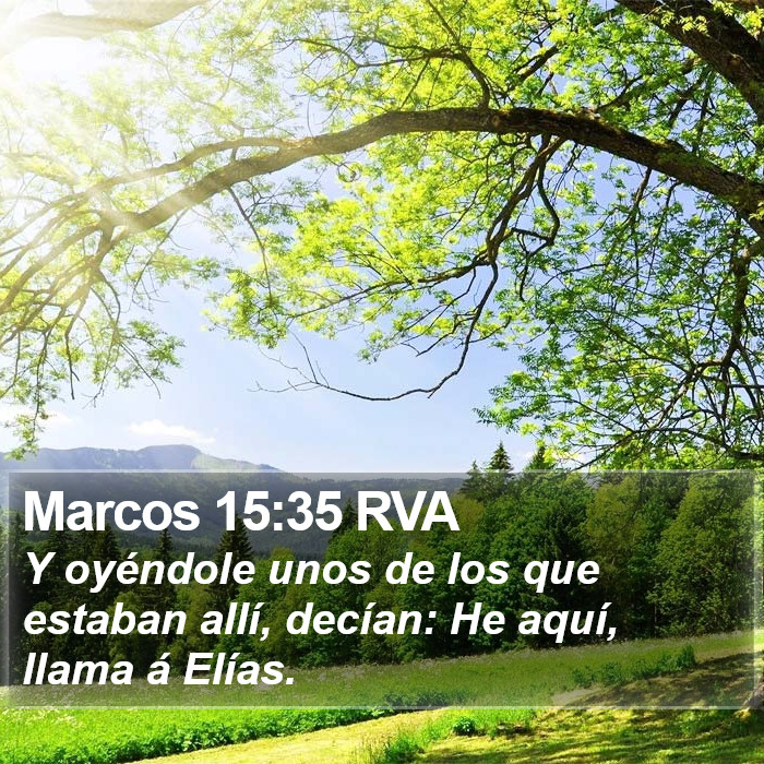 Marcos 15:35 RVA Bible Study