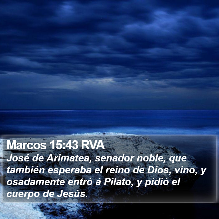 Marcos 15:43 RVA Bible Study