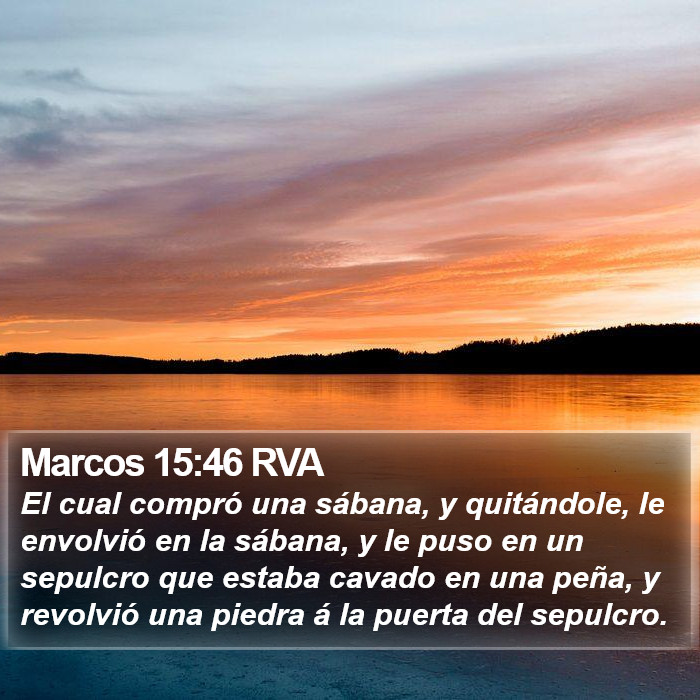 Marcos 15:46 RVA Bible Study