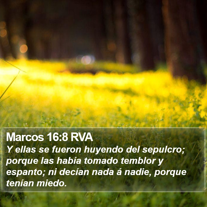 Marcos 16:8 RVA Bible Study